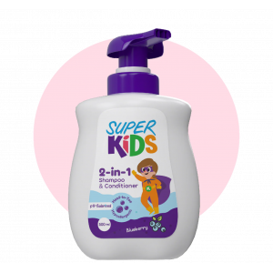 SUPER KIDS 2 IN 1 SHAMPOO & CONDITIONER — BLUEBERRY 500 ML